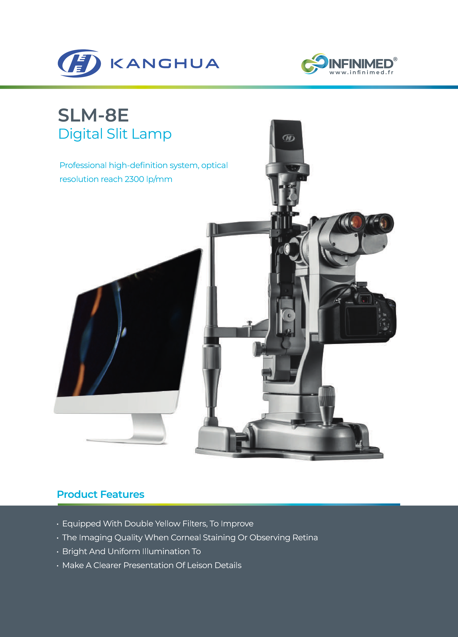 Lampe à fente numérique SLM-8E