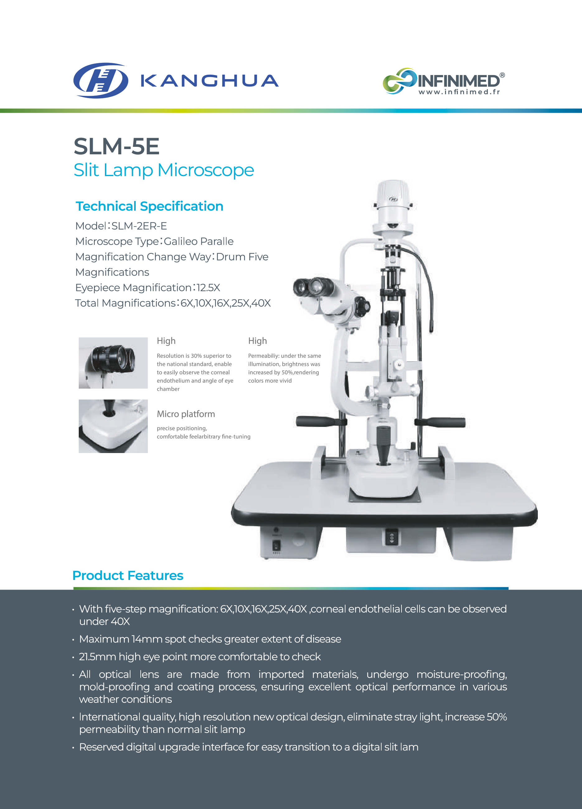 Slit Lamp SLM-5E(SLM-2ER-E)